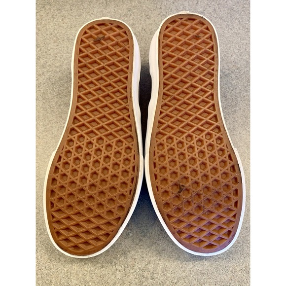 VANS - Size 4 Youth - Checkerboard Slip On Sneakers - Orange/White - Picture 8 of 8